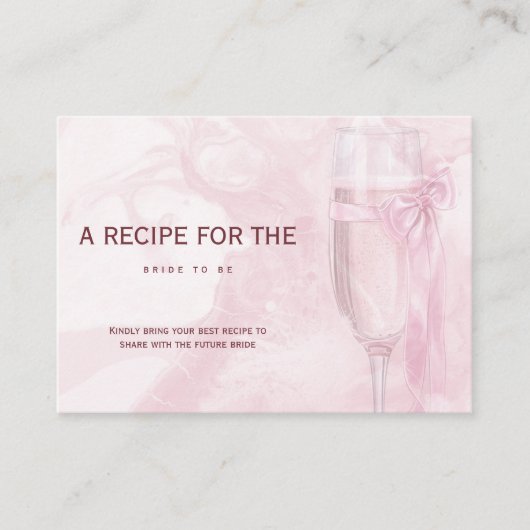 乾杯ラブ ワイングラス ボウタイ ブライダルシャワー エンクロージャーカード (正面)