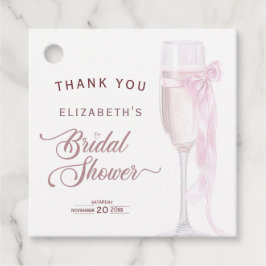 乾杯ラブ ワイングラス ボウタイ ブライダルシャワー フェイバータグ