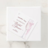 乾杯ラブ ワイングラス ボウタイ ブライダルシャワー フェイバータグ (インサイチュ)