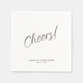 乾杯!あらゆる場面に対応するミニマルカクテル スタンダードカクテルナプキン (正面)