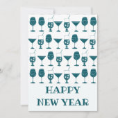 乾杯！お祭り気分満載のカクテルパーティードリンク　ハッピー・ニュー・イヤー シーズンカード (正面)