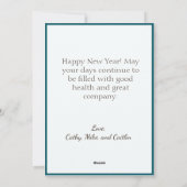 乾杯！お祭り気分満載のカクテルパーティードリンク　ハッピー・ニュー・イヤー シーズンカード (裏面)