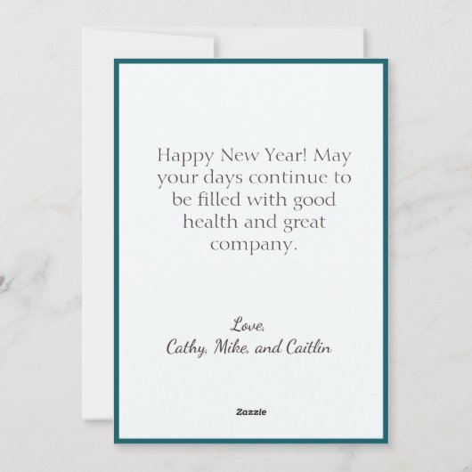 乾杯！お祭り気分満載のカクテルパーティードリンク　ハッピー・ニュー・イヤー シーズンカード (裏面)