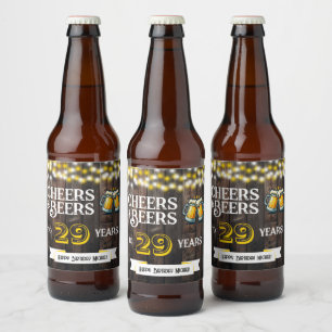 乾杯!お誕生日おめでとう29歳 ビールラベル