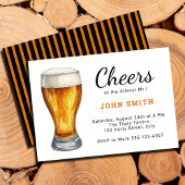 乾杯！もうすぐ新郎に！|楽しい独身最後の夜 招待状