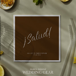 乾杯！ ウォルナット ブラウン ミニマル あらゆる機会に対応するカクテル スタンダードカクテルナプキン