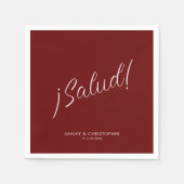 乾杯！クライマックスレッド ミニマル あらゆるシーンに対応するカクテル スタンダードカクテルナプキン (正面)