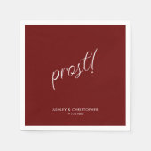 乾杯！クリムゾンレッド ミニマル あらゆるシーンに対応するカクテル スタンダードカクテルナプキン (正面)