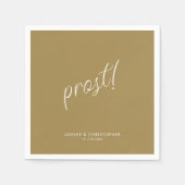 乾杯！ ゴールド ミニマル どんなシーンにも合うカクテル スタンダードカクテルナプキン (正面)