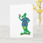 乾杯!サルード!おめでとう! カード (黄色い花)