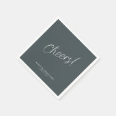 乾杯! スペースグレイ ミニマル どんなシーンにも合う カクテル スタンダードカクテルナプキン (角)