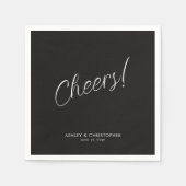 乾杯！スモークブラック ミニマル どんなシーンにも合うカクテル スタンダードカクテルナプキン (正面)