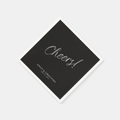 乾杯！スモークブラック ミニマル どんなシーンにも合うカクテル スタンダードカクテルナプキン (角)