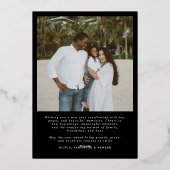 乾杯！ハッピーニューイヤー モダンチックファミリー2 フォト 箔シーズンカード (裏面)