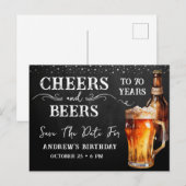 乾杯 ビアーズ 誕生日 保存日 ポストカード (正面/裏面)