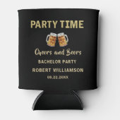 乾杯＆ビアーパーティタイムライト独身パーティ 缶クーラー (正面)