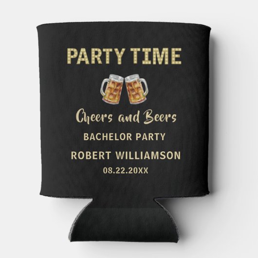 乾杯＆ビアーパーティタイムライト独身パーティ 缶クーラー (裏面)