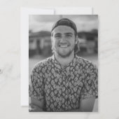 乾杯&ビール ネオンサイン 50歳 大人誕生日 フォト 招待状 (裏面)