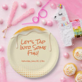 乾杯＆ビール – ビール好きのためのお祭り招待状 ペーパープレート (パーティー)