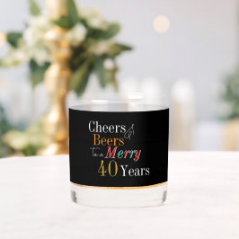 乾杯 ビール メリー 40歳のクリスマス 誕生日パーティー ウイスキーグラス