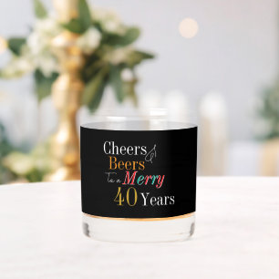 乾杯 ビール メリー 40歳のクリスマス 誕生日パーティー ウイスキーグラス