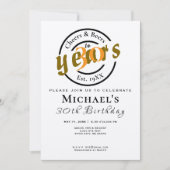 乾杯 ビール 誕生日 招待状 - カスタムパーティーデザイン (正面)