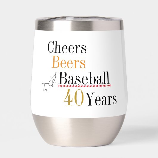 乾杯 ビール 野球 40歳の誕生日パーティー (背面)