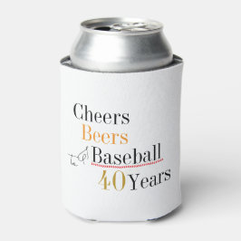乾杯 ビール 野球 40歳の誕生日パーティー 缶クーラー