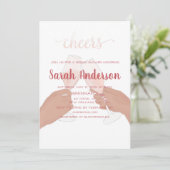 乾杯! ブライズシャワー 招待状 (スタンド正面)