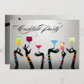 乾杯！ホリデーパーティーで 招待状 (正面/裏面)