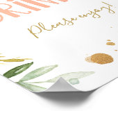 乾杯 ミス・ワンダフル・ガール 誕生日サイン ポスター (角)