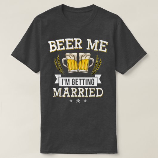 乾杯！俺、結婚するぜ！最高の独身パーティー Tシャツ (デザイン正面)