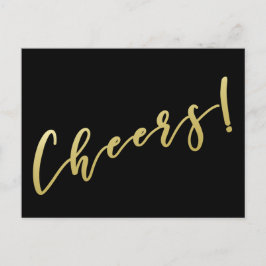乾杯！ | 偽ゴールドスクリプトポストカード ポストカード
