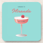 乾杯！[名前]の特別なパーティを祝って！ コースター (正面)