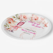 乾杯！彼女は結婚する！ ブライダルシャワー ペーパープレート (アングル)