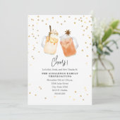 乾杯 感謝祭 メイソンジャー パンプキンアップル ドリンク 招待状 (スタンド正面)