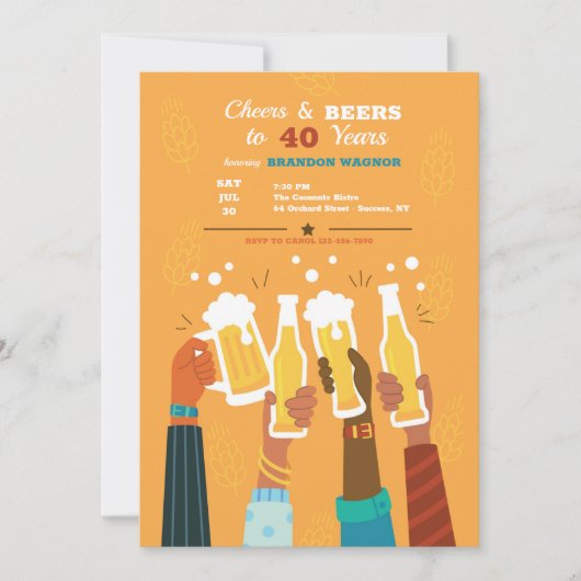 乾杯！ 招待状 (正面)