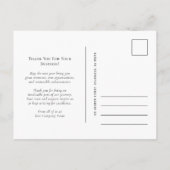 乾杯！新年のビジネス顧客感謝祭 ポストカード (裏面)