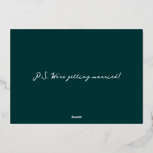 乾杯!楽しいカクテル パーティーのお知らせ 箔招待状 (裏面)