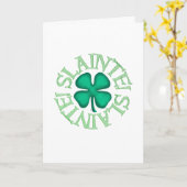 乾杯 白いグリーティングカード カード (黄色い花)