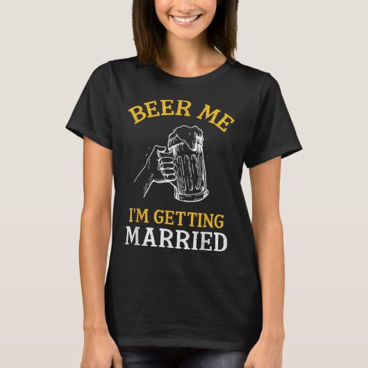 乾杯！結婚するんだ！パーティーしよう！花嫁が最高！ Tシャツ (正面)