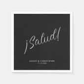 乾杯！ 黒のミニマルデザイン どんなシーンにも使えるカクテルナプキン スタンダードカクテルナプキン (正面)