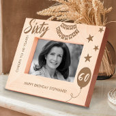 乾杯！６０歳お誕生日おめでとう！ レーザー彫刻フレーム