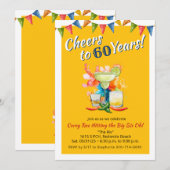 乾杯！60歳おめでとう！60年のメキシコフィエスタを祝って 招待状 (正面/裏面)
