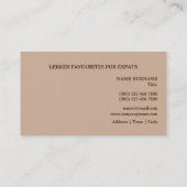 乾燥された肉biltongのけいれん的な治された写真撮影 名刺 (裏面)