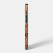 乾燥したひび割れた侵食のひび割れ砂漠 iPhoneケース (左側面)