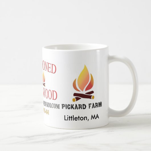 乾燥したまきのコーヒー・マグ コーヒーマグカップ (右)