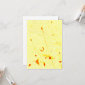 乾燥したケシの茎のサンプリント カード (正面/裏面インサイチュ)