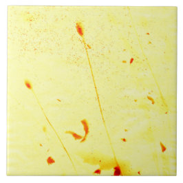 乾燥したケシの茎の太陽写真 タイル