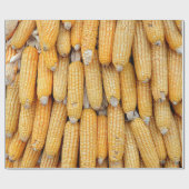 乾燥したトウモロコシを積み上げた。 ラッピングペーパー (フラット)